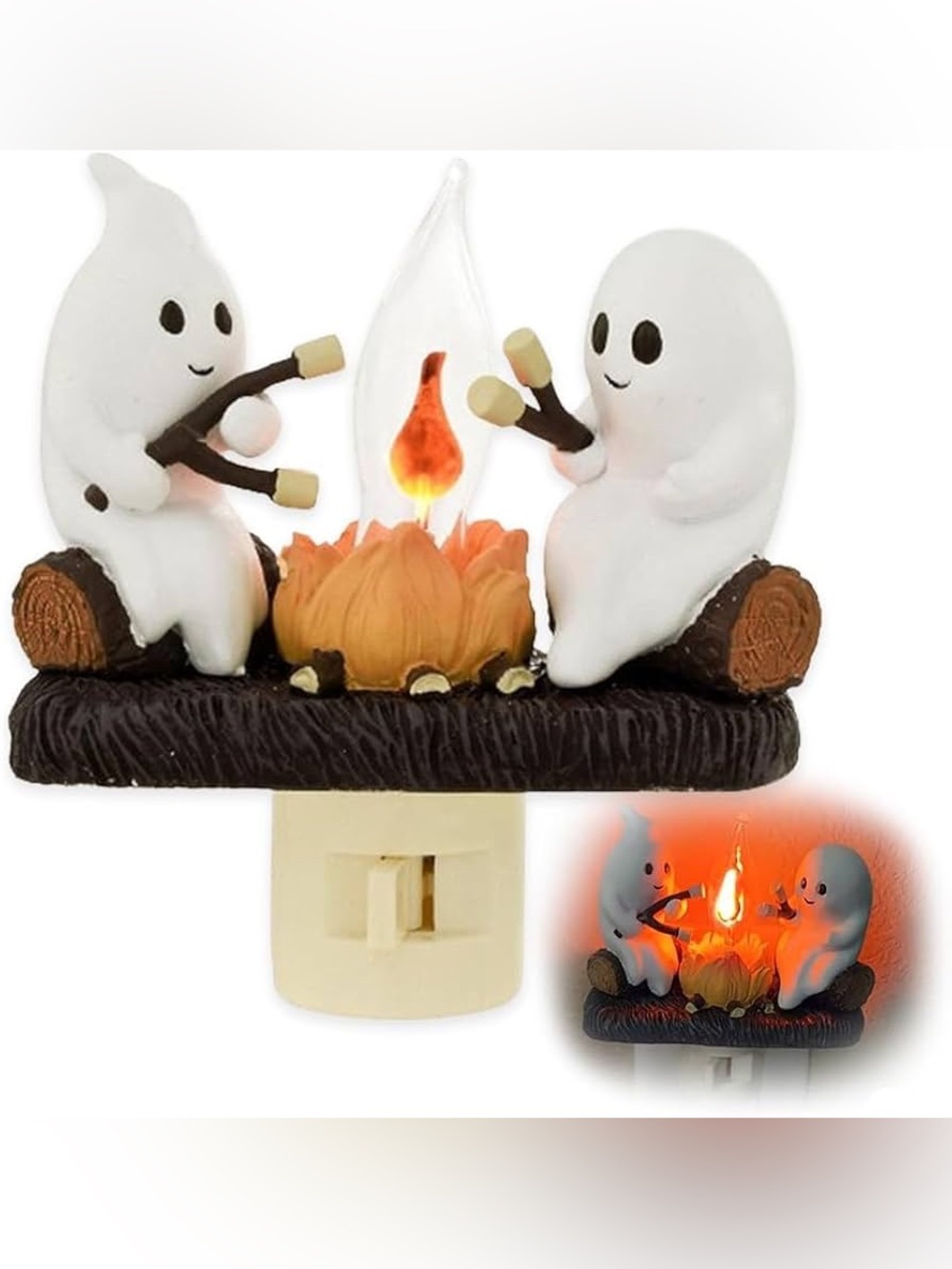 Ghost Campfire Flickering Night Light